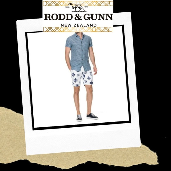 RODD & GUNN YORK BAY SLIM FIT PRINT LINEN 09/24 - Picture 9 of 9